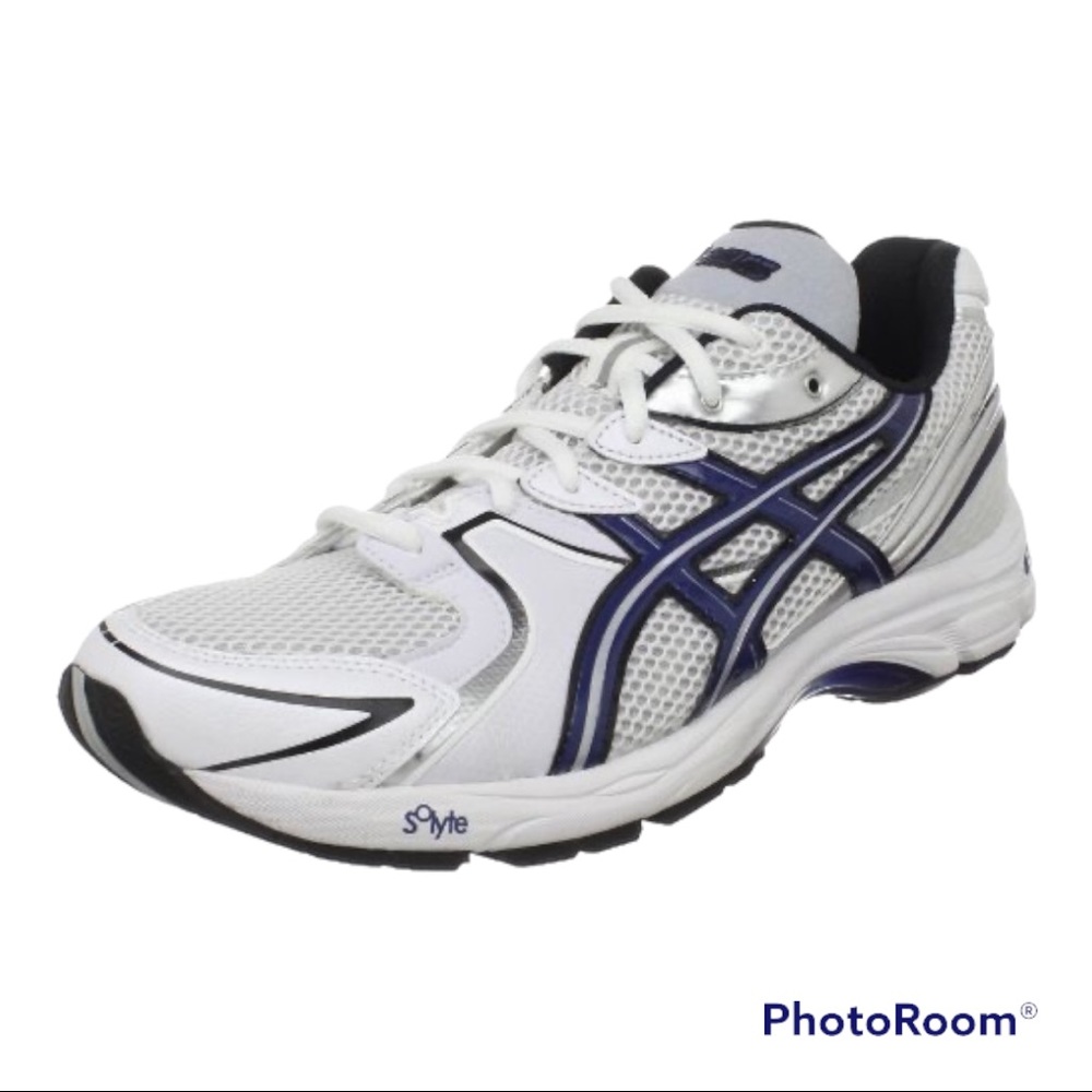 ASICS Men's GEL-Tech Walker Neo Walking Shoe,White/Navy/SIlver,12 1/2 M